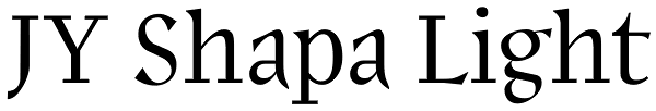 JY Shapa Light Font