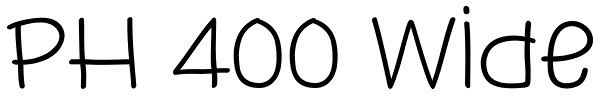 PH 400 Wide Font