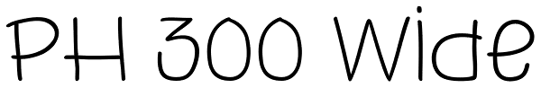 PH 300 Wide Font