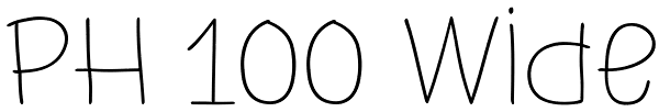 PH 100 Wide Font