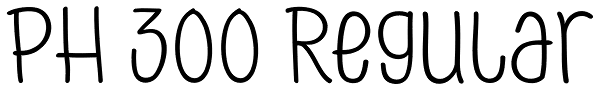 PH 300 Regular Font