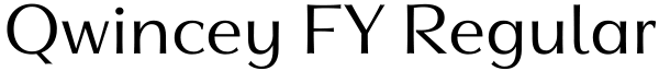 Qwincey FY Regular Font