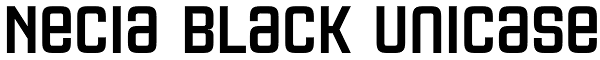 Necia Black Unicase Font