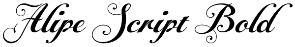 Alipe Script Bold Font