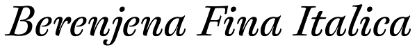 Berenjena Fina Italica Font