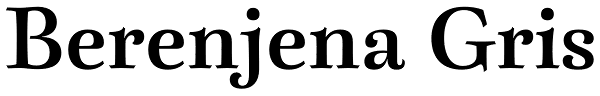 Berenjena Gris Font