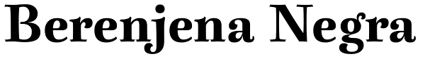 Berenjena Negra Font