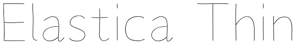 Elastica Thin Font