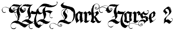 LHF Dark Horse 2 Font