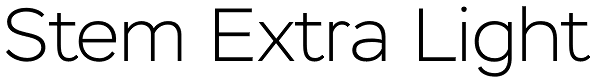 Stem Extra Light Font