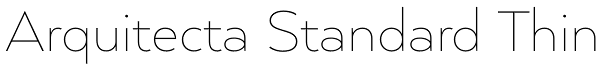 Arquitecta Standard Thin Font