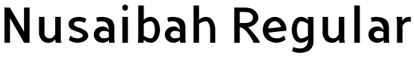 Nusaibah Regular Font