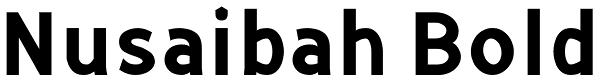 Nusaibah Bold Font