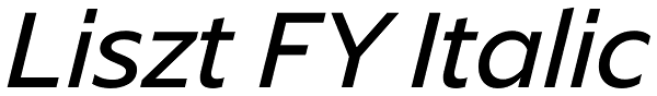 Liszt FY Italic Font