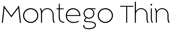 Montego Thin Font