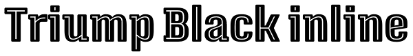 Triump Black inline Font