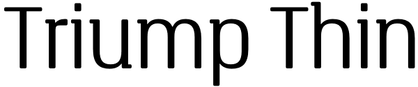 Triump Thin Font