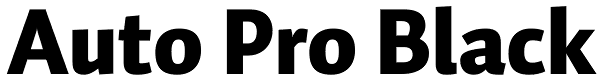 Auto Pro Black Font