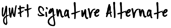 YWFT Signature Alternate Font