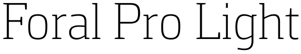 Foral Pro Light Font
