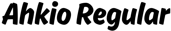 Ahkio Regular Font