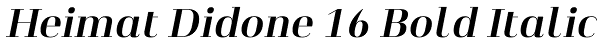 Heimat Didone 16 Bold Italic Font