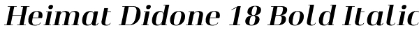 Heimat Didone 18 Bold Italic Font