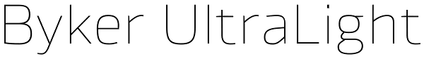 Byker UltraLight Font