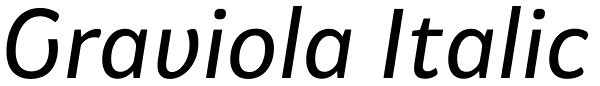 Graviola Italic Font