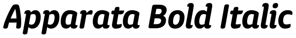 Apparata Bold Italic Font