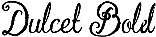 Dulcet Bold Font