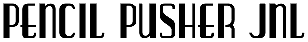 Pencil Pusher JNL Font