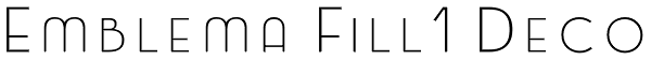 Emblema Fill1 Deco Font