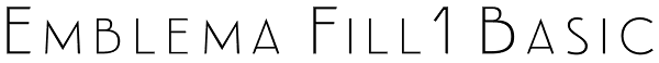 Emblema Fill1 Basic Font