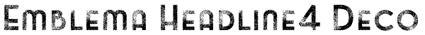 Emblema Headline4 Deco Font