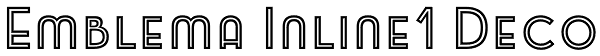 Emblema Inline1 Deco Font