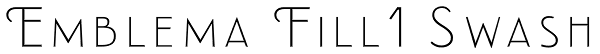 Emblema Fill1 Swash Font