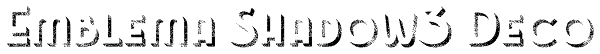 Emblema Shadow3 Deco Font