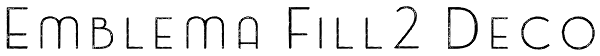 Emblema Fill2 Deco Font
