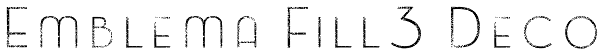 Emblema Fill3 Deco Font