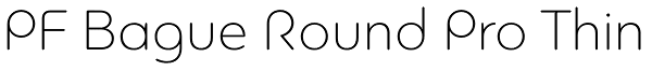 PF Bague Round Pro Thin Font