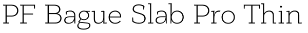 PF Bague Slab Pro Thin Font