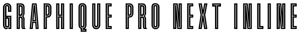 Graphique Pro Next Inline Font