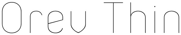 Orev Thin Font