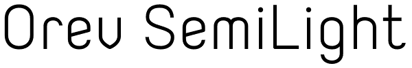 Orev SemiLight Font