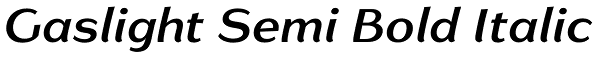 Gaslight Semi Bold Italic Font
