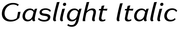 Gaslight Italic Font