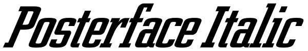 Posterface Italic Font