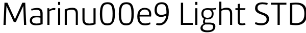 Marinu00e9 Light STD Font