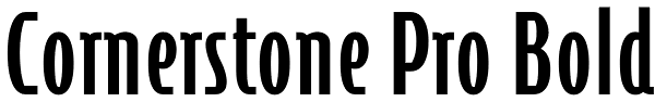 Cornerstone Pro Bold Font